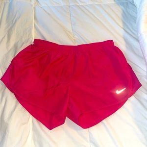 Nike Dri-fit running shorts in hot pink